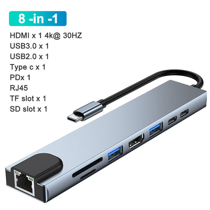Hub USB Type C. Adapter USB Type C