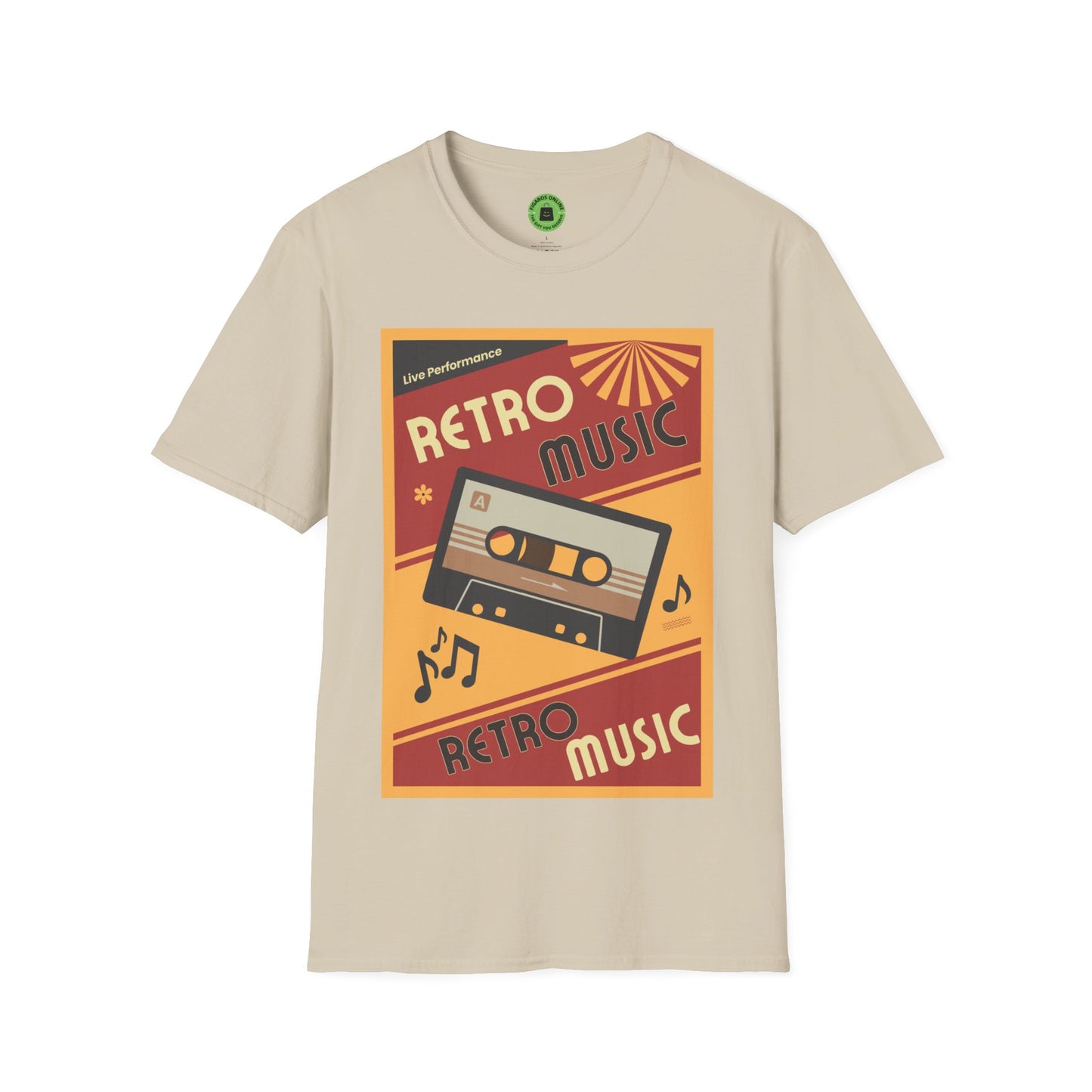 Camiseta Softstyle unisex - Música Retro