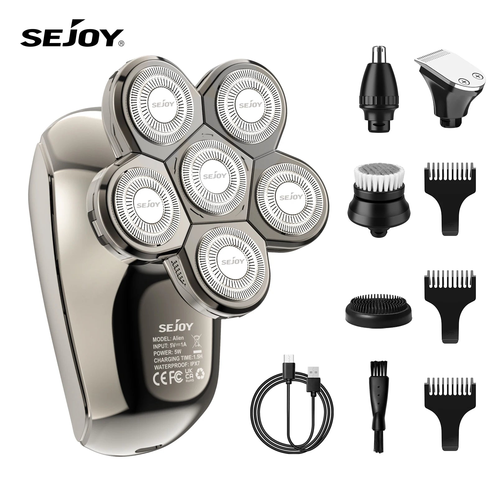 6D Head Electric Shavers for Men