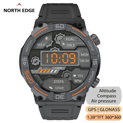 NORTH EDGE GPS Smart Watch HD Screen IP68 Waterproof