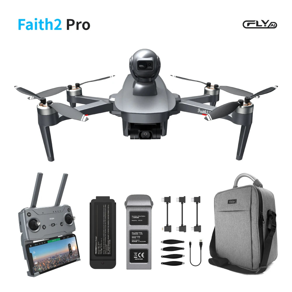 CFLY Faith2 Pro Drone 3-Axis Gimbal Camera 4K Video 5 Directions of Obstacle Sensing 32 Mins Flight