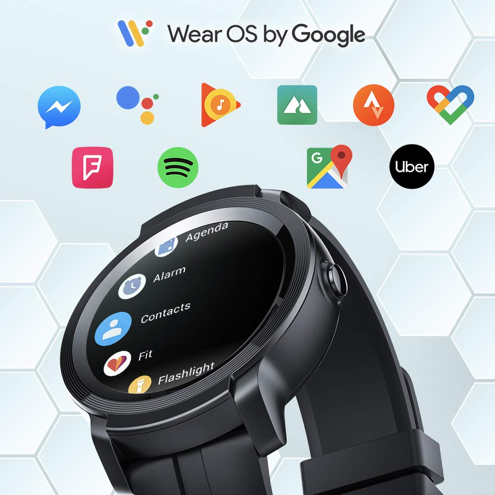 TicWatch E2 (überholt) Wear OS by Google Smartwatch iOS &amp; Android