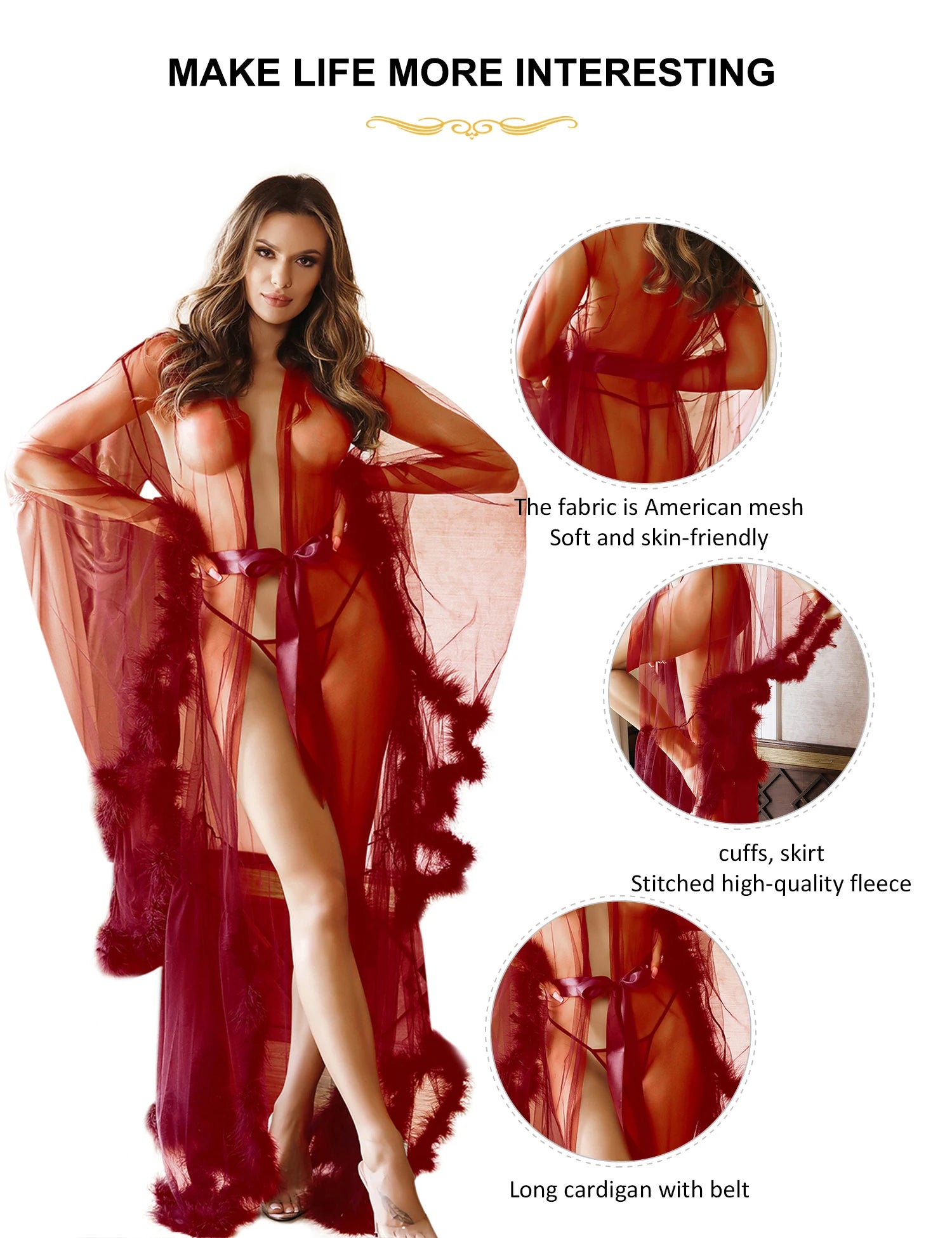 Long Sheer Robe 