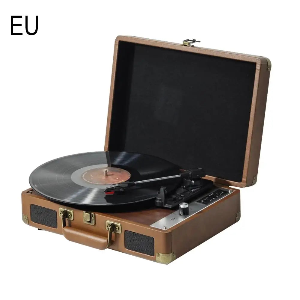 44065025982613|44065026015381|44065026048149Vinyl Record Player Bluetooth 5.0. 3 Speed Stereo Vintage Turntable Phonograph