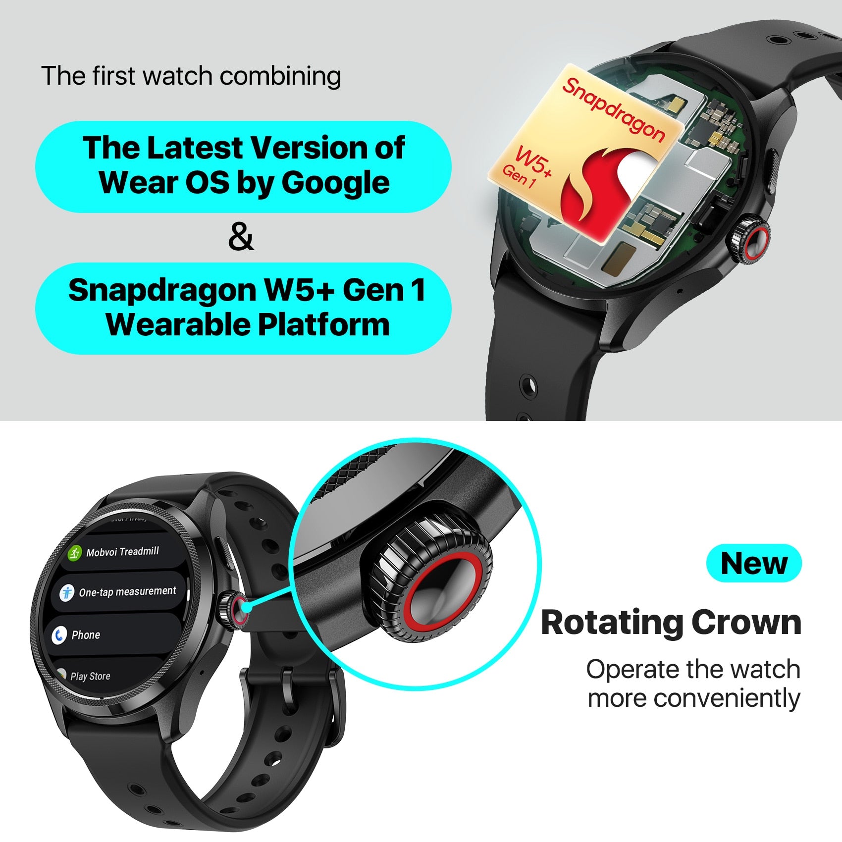 TicWatch Pro 5 Wear OS Smartwatch