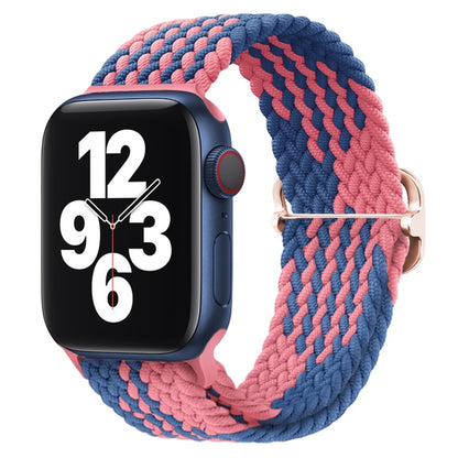 Adjustable Nylon Woven Elastic Braided Loop Strap For Apple Watch