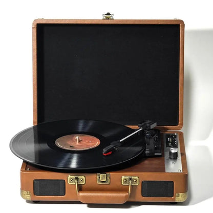 Vinyl Record Player Bluetooth 5.0. 3 Speed Stereo Vintage Turntable Phonograph