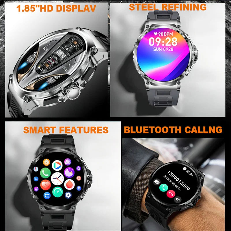 1.85-inch Ultra HD Smartwatch V69, GPS track, Bluetooth call