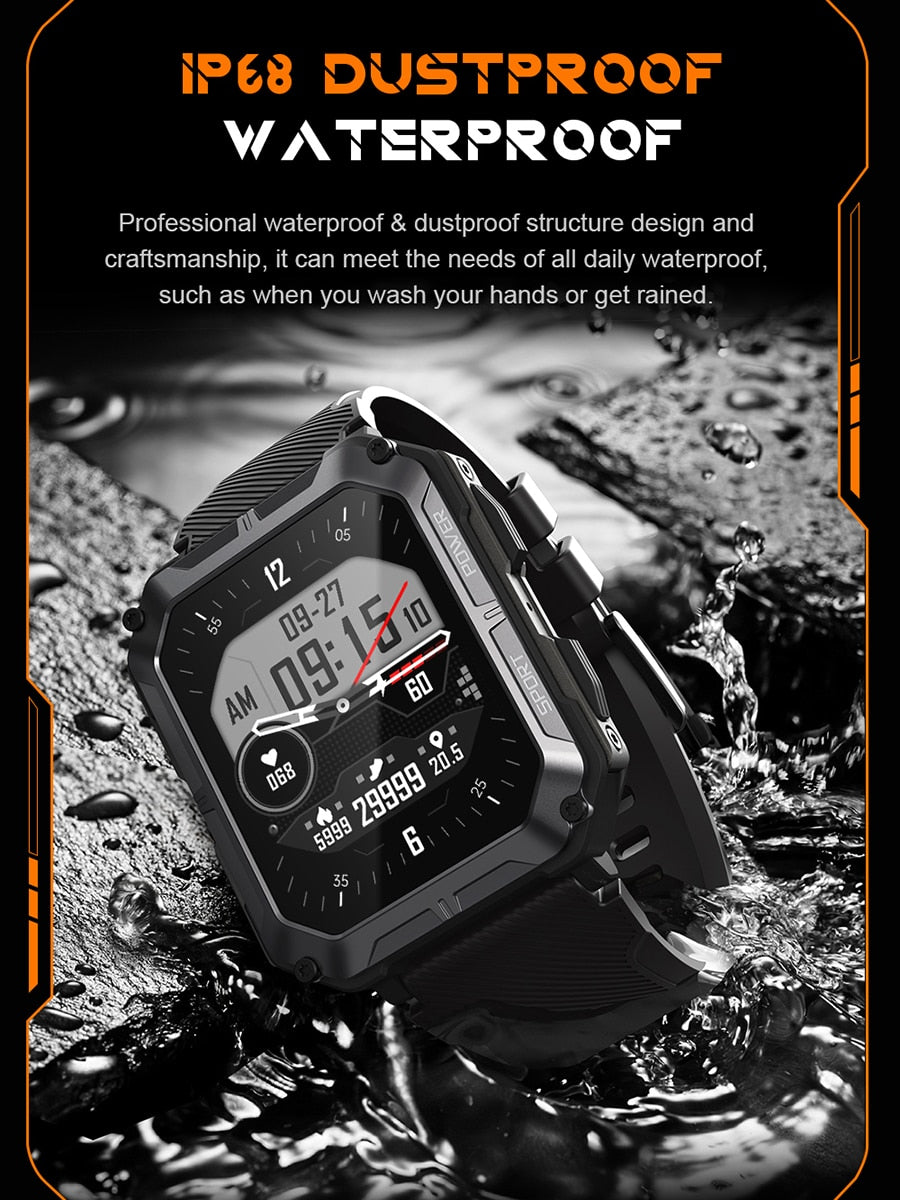 C20Pro Smart Watch IP68 Waterproof 