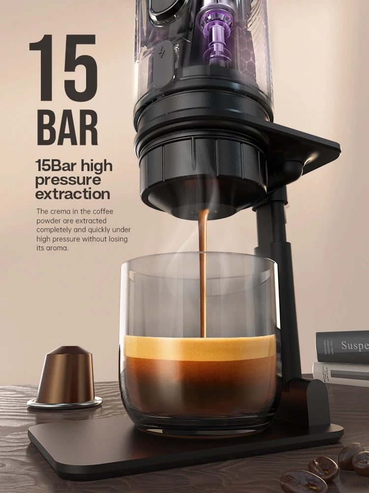 HiBREW Portable Coffee Machine for Car & Home