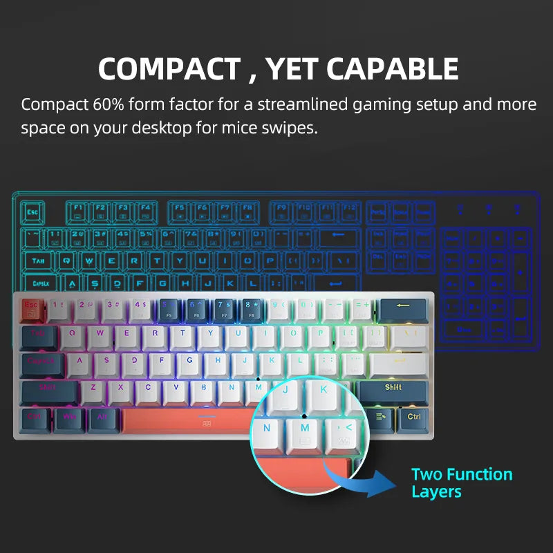 K500-B61 Mini-mechanische Gaming-Tastatur