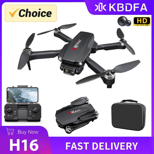 KBDFA Drone H16 GPS Cámara dual profesional y evitación de obstáculos