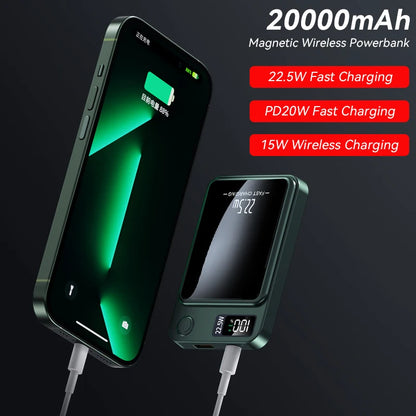 Magnetic Power Bank - Super Fast Charging For iPhone - Samsung - Huawei