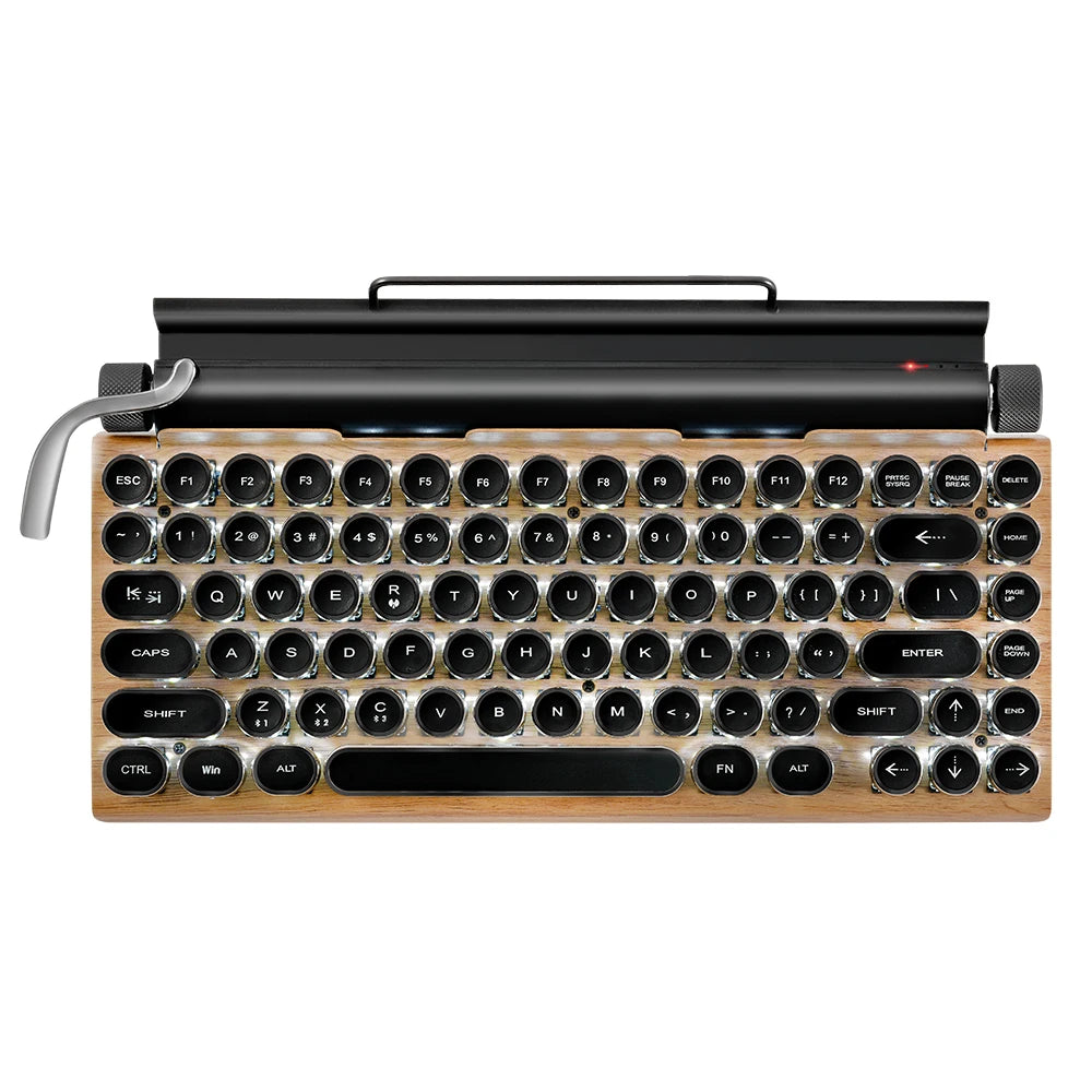 "ML981" Retro Typewriter Keyboard Multi Devices Connection