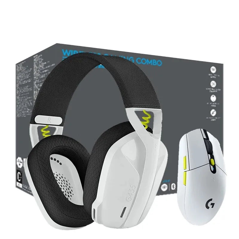 Logitech G435 Bluetooth Wireless Gaming Headset - White