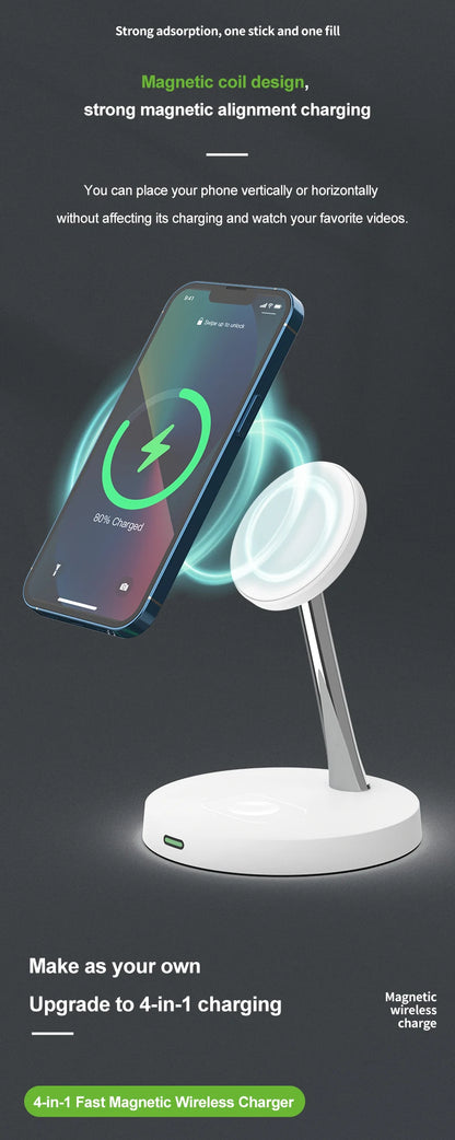 Magnetic Wireless Charger For iPhone, Airpods and Apple Watch
