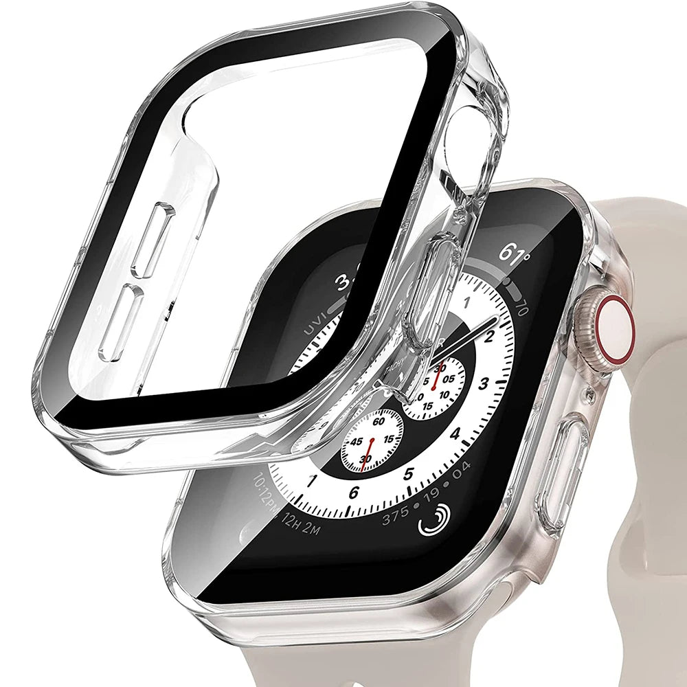 Funda protectora de pantalla para Apple Watch Series 7 6 SE 5 4 3