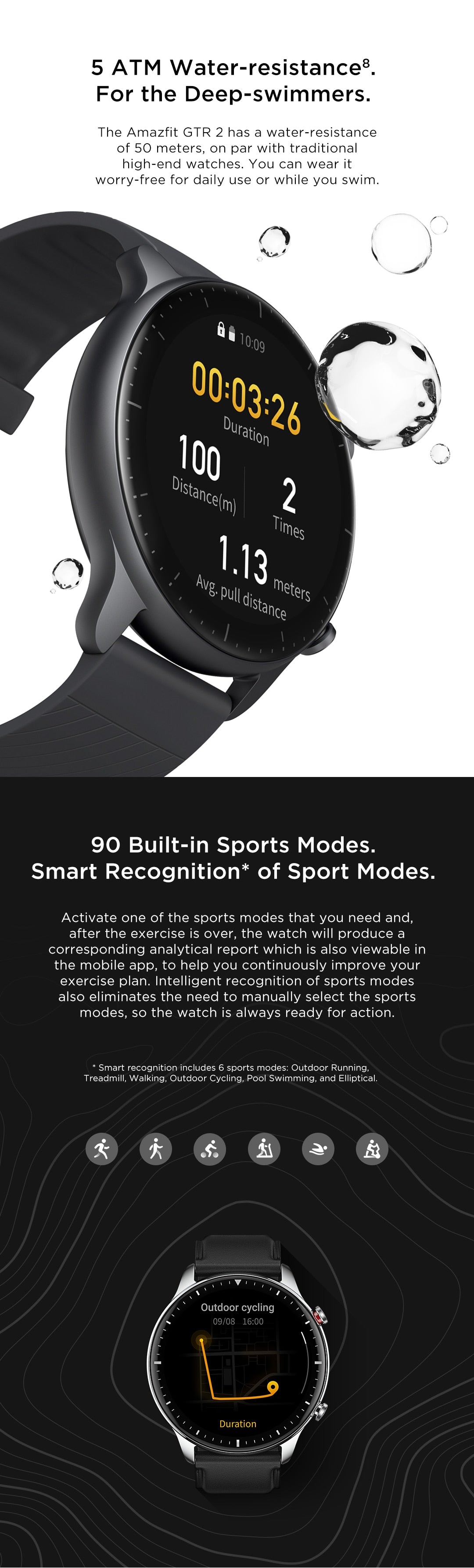 Amazfit GTR 2 Smartwatch für Android- und iOS-Telefone