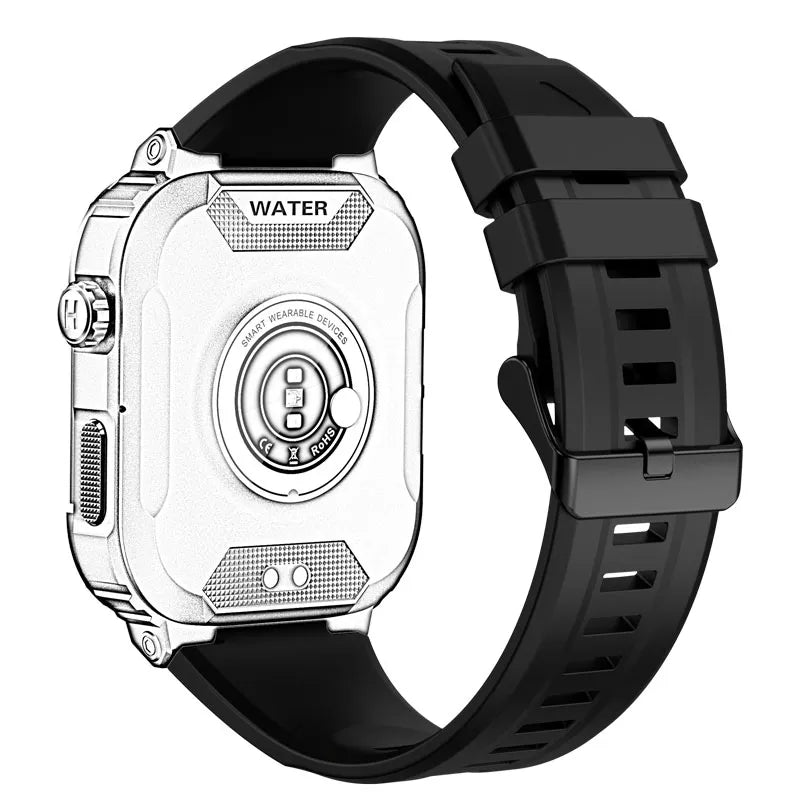 Armband für Smartwatch MK66 mit einem kostenlosen Stück gehärtetem Glas