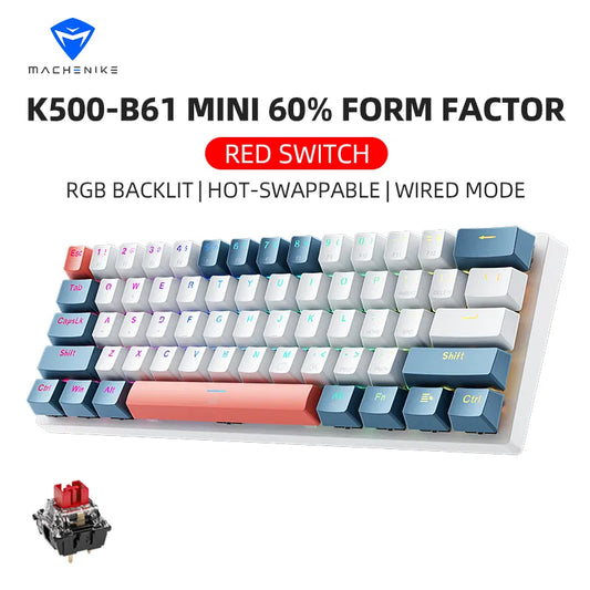 Mini teclado mecánico para juegos K500-B61