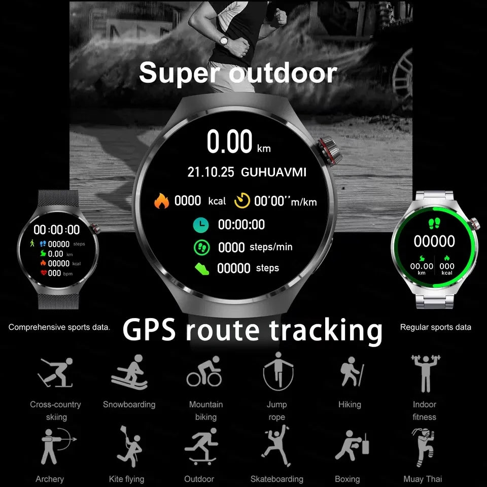 GT4 Pro SmartWatch with GPS and Health Monitoring