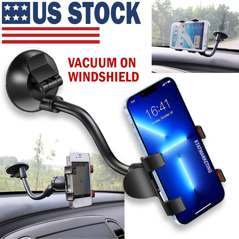 Car Windshield Vacuum Mount Cell Phone Holder Stand