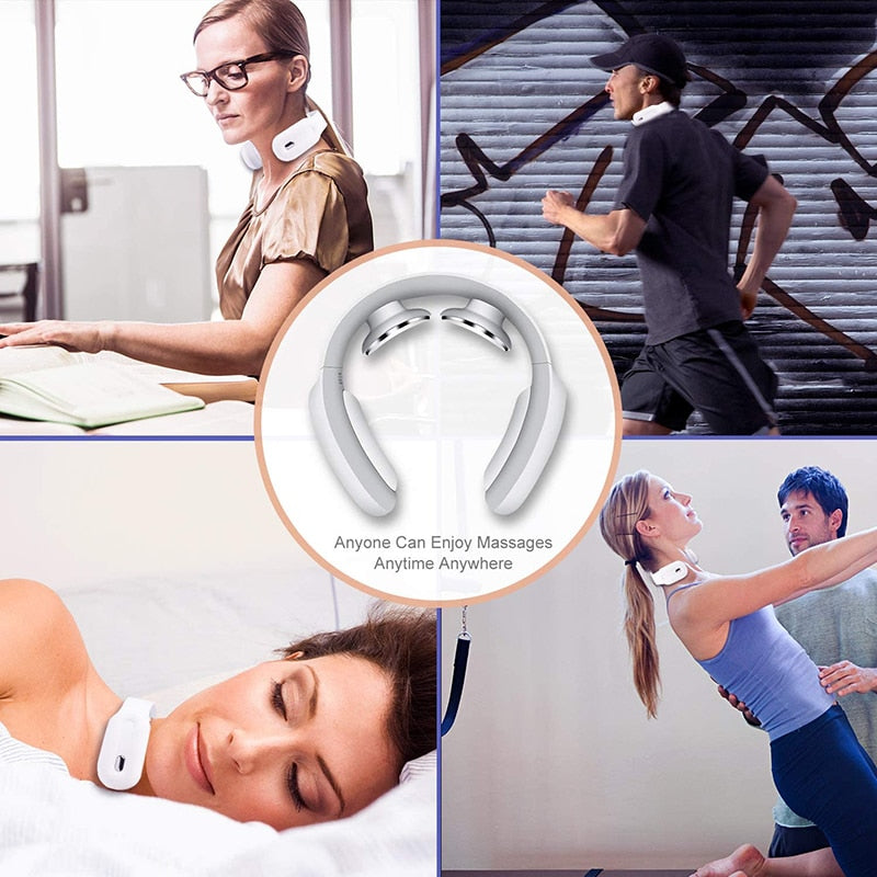 New Smart Neck Shoulder EMS Muscle Massager Trainer Relaxation