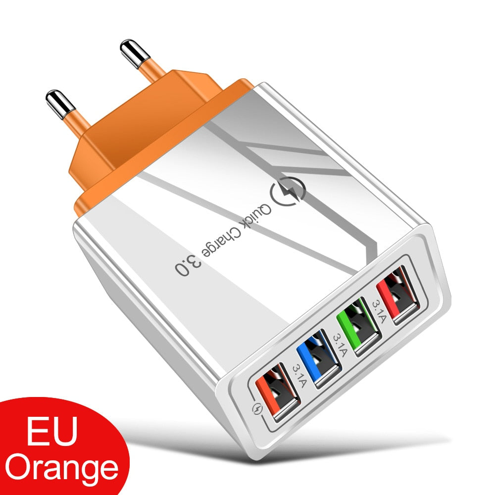 Cargador USB Quick Charge 3.0 para adaptador de teléfono