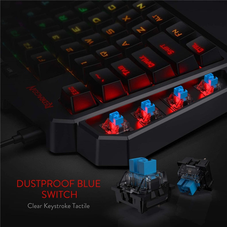 Redragon K585 One-handed RGB Gaming Keyboard