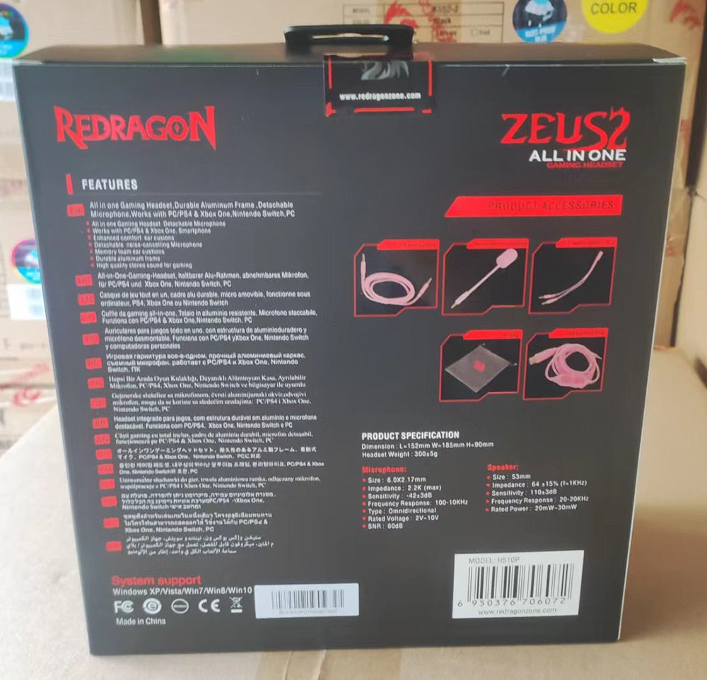 Auriculares para juegos Redragon H510 Zeus 2