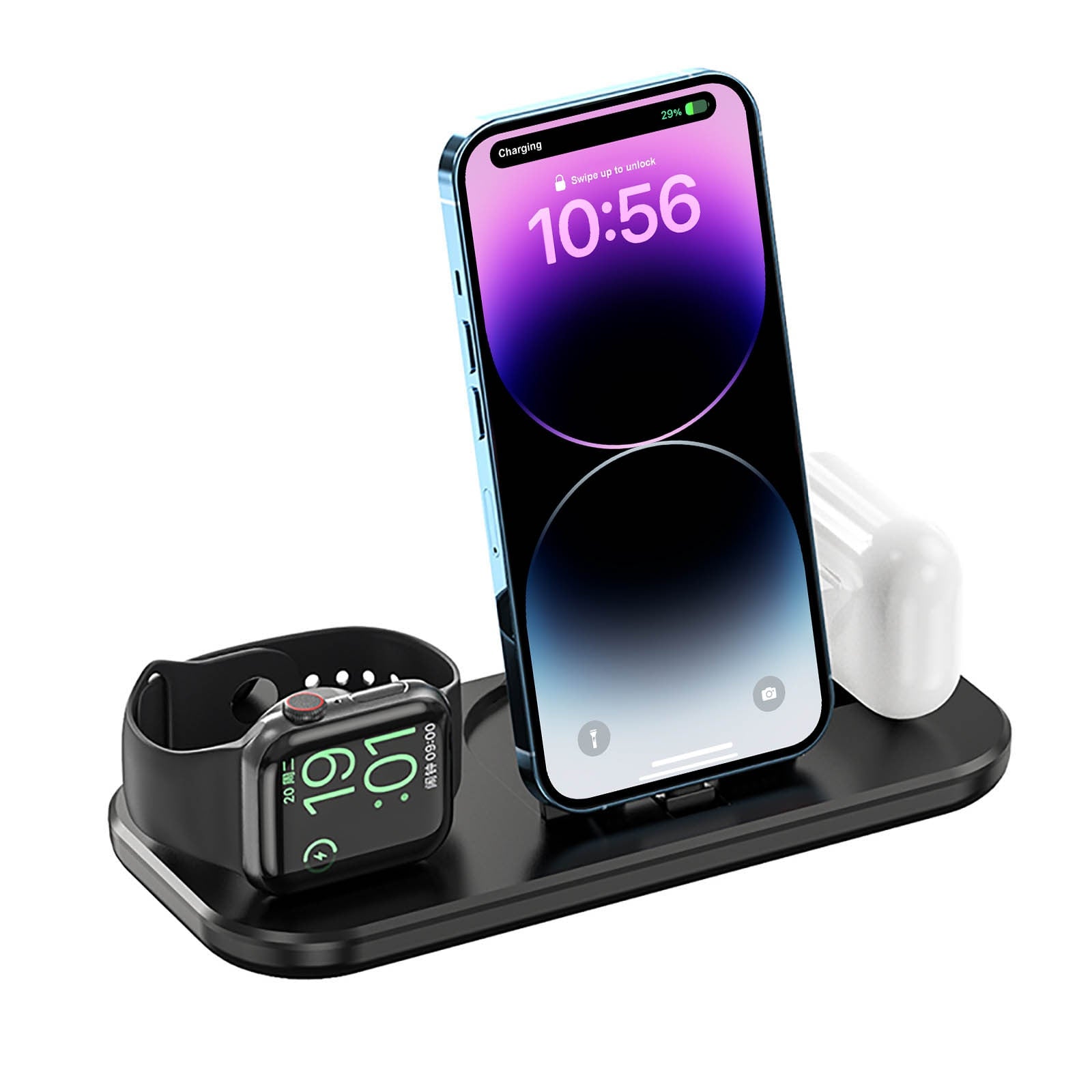 3 in 1 Wireless Charger Station for iPhone 14 13 12 11 Pro Max X XS XR 8 Plus Apple Watch 8 7 Airpods Pro