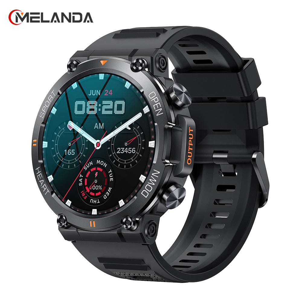 MELANDA New 1.39 inch  Bluetooth Call Smart Watch for Android For Android IOS