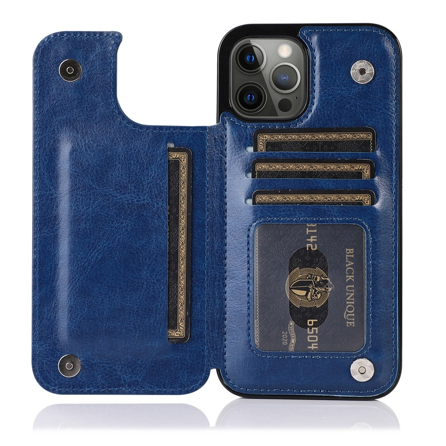 Case For iPhone  with Multi Card Holder Case Cover