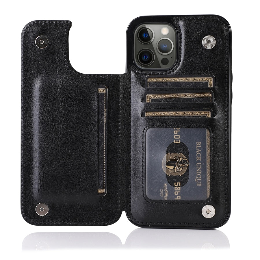Case For iPhone  with Multi Card Holder Case Cover