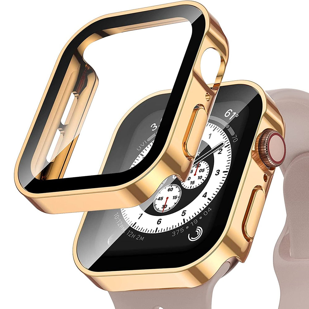 Cristal+Cubierta para Apple Watch Series 3/4/5/6/7/8/SE