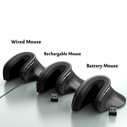 Vertical Wireless Mouse Rechargeable