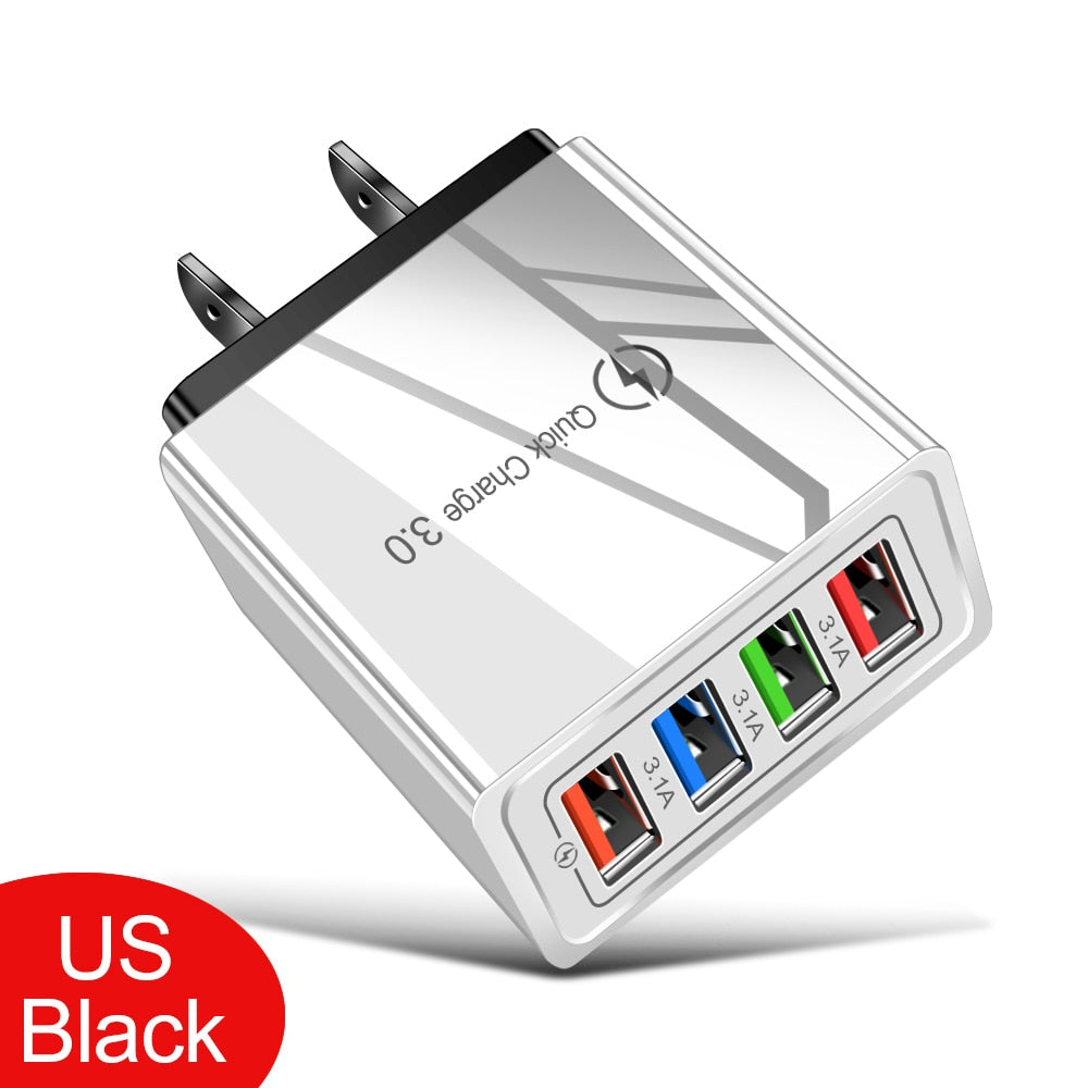 USB Fast Charger with 4 ports