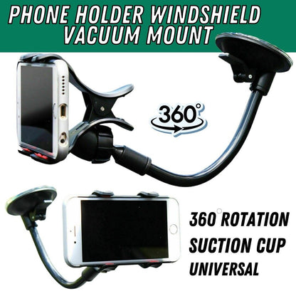 Car Windshield Vacuum Mount Cell Phone Holder Stand
